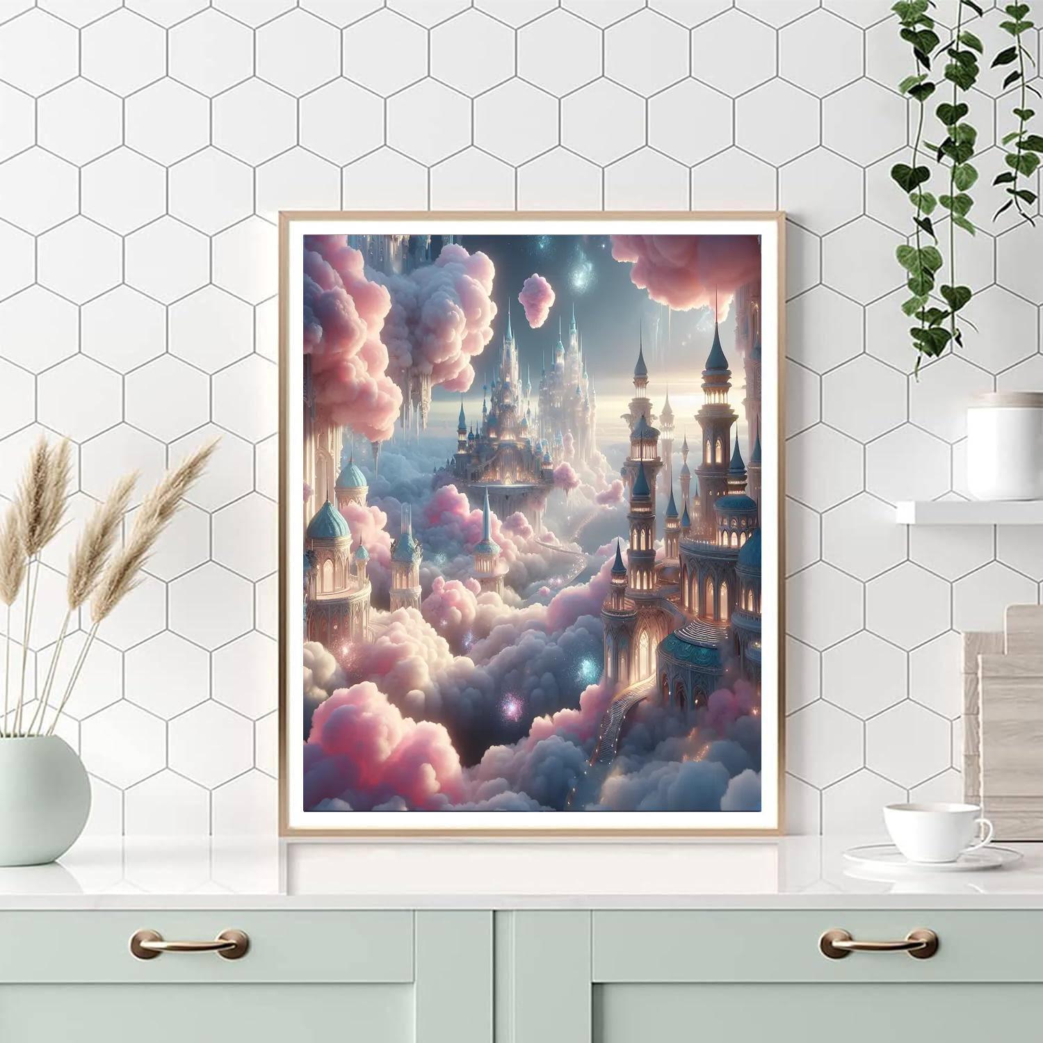 Fairy Tale Sky Palaces Paint By Color
