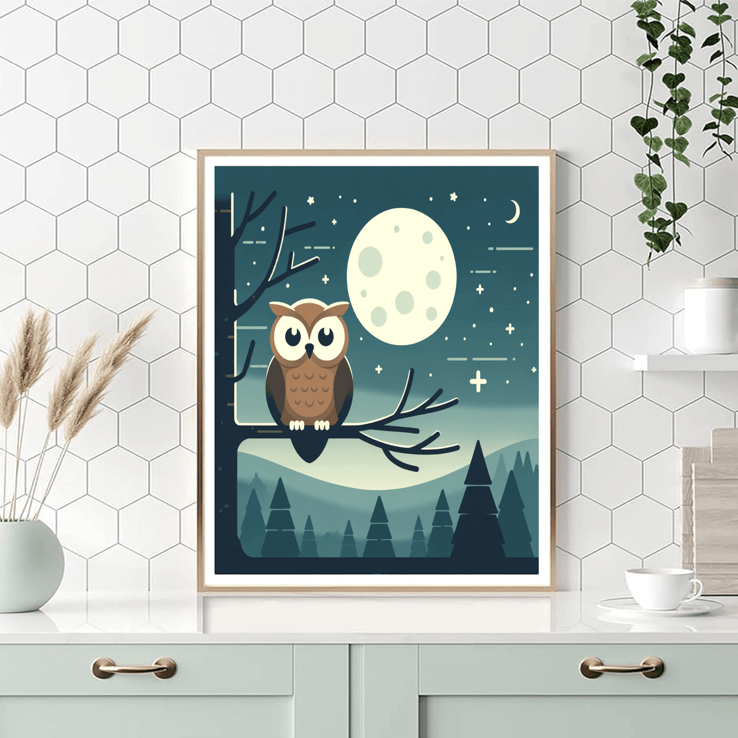 Mystic Night Owl DIY Paint By Numbers
