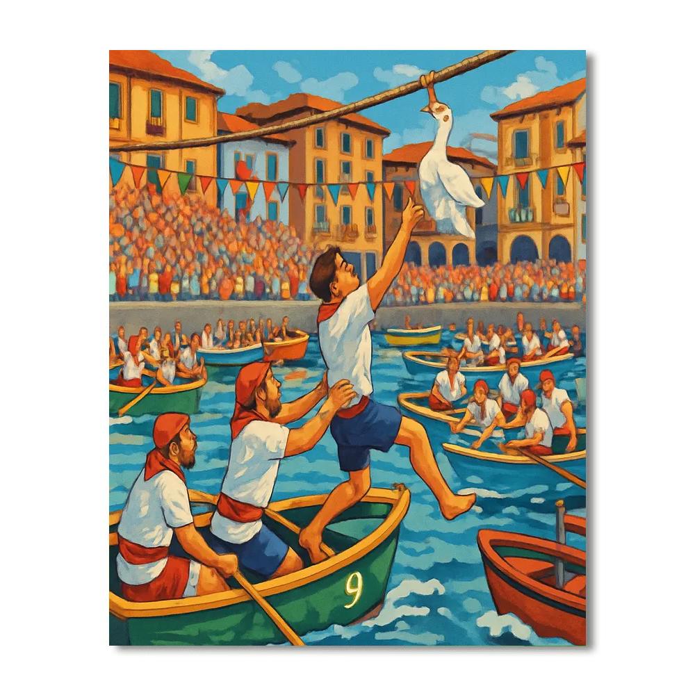 Day Of The Geese - Spain Paint By Numbers Art