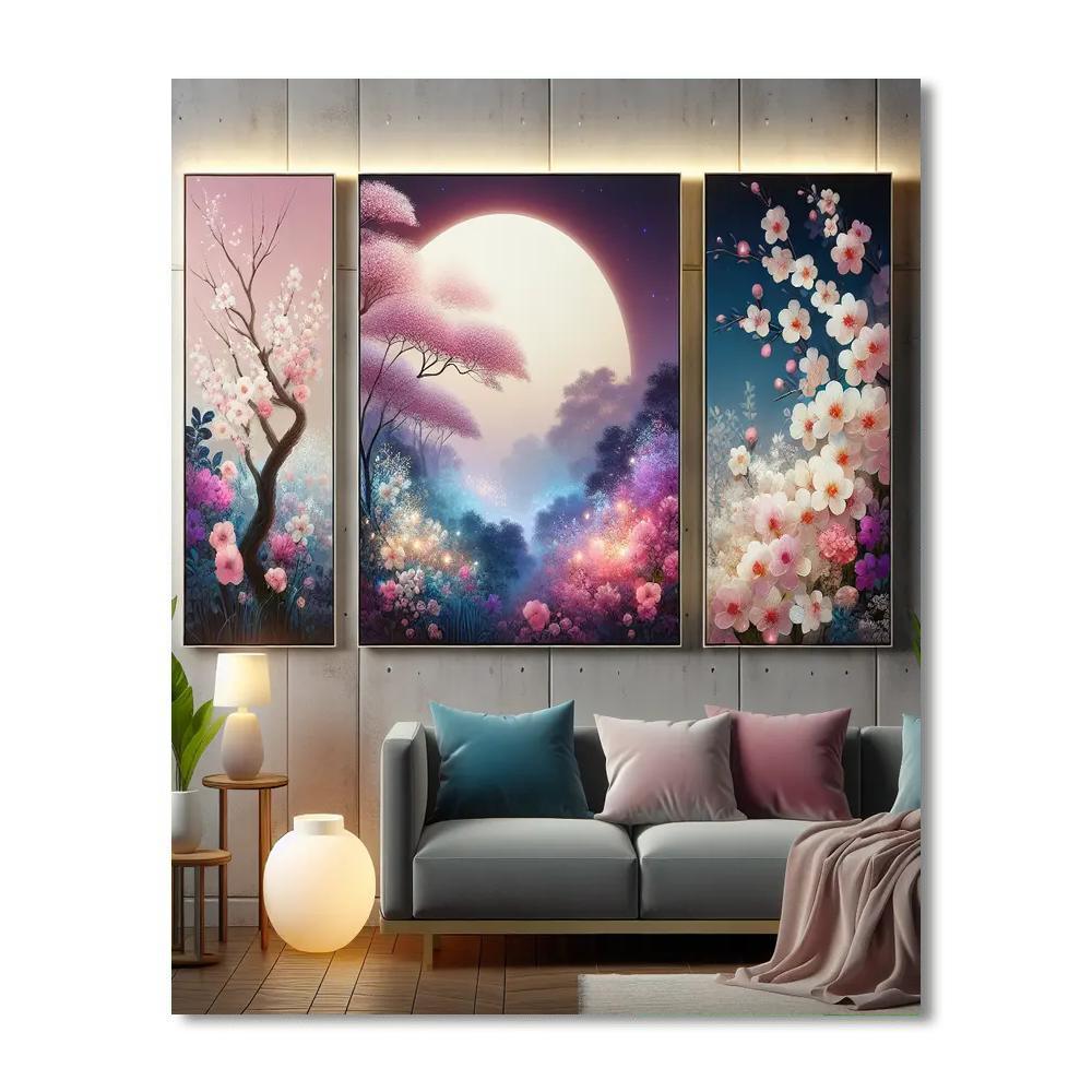 Twilight Blossom Wall Art Paint By Number