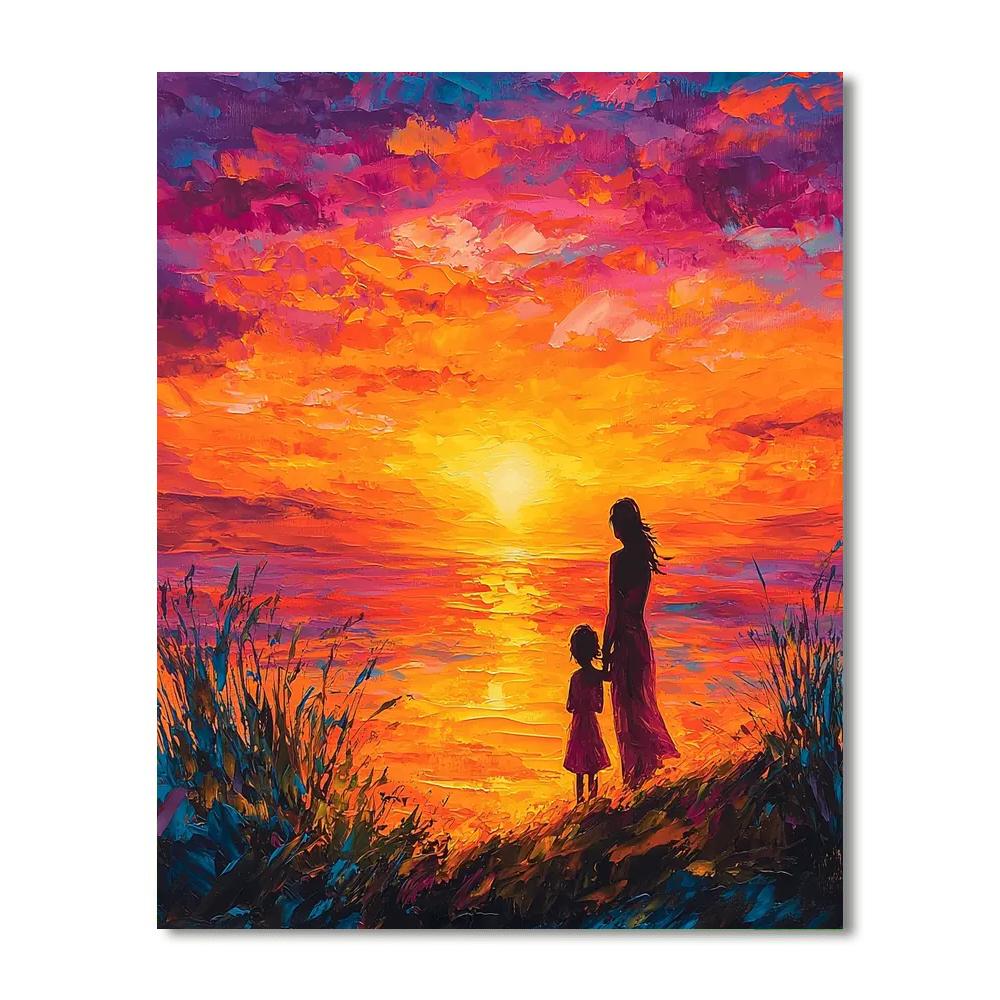 A Mother's Love Shines Bright Paint By Numbers Kits