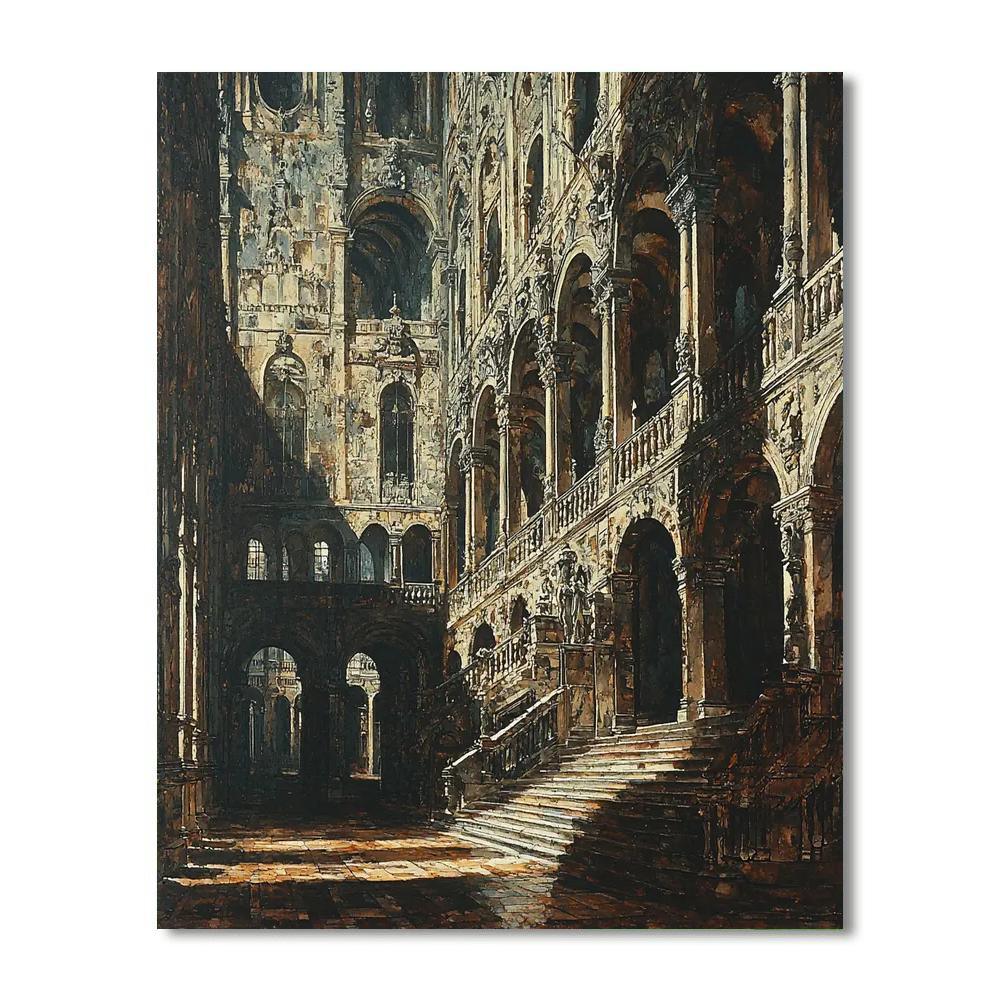 Giovanni Battista Piranesi Inspired Piranesi's Grand Architecture  DIY Paint By Numbers