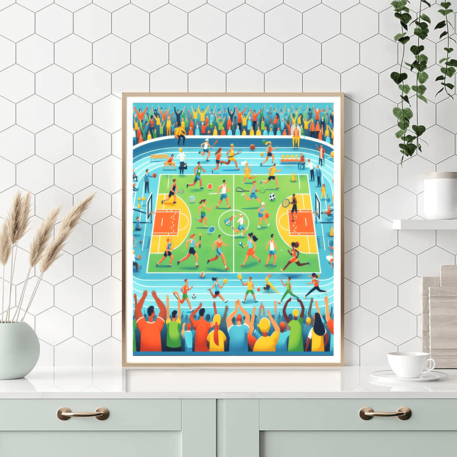 Energetic Sports Arena Paint By Numbers Kits
