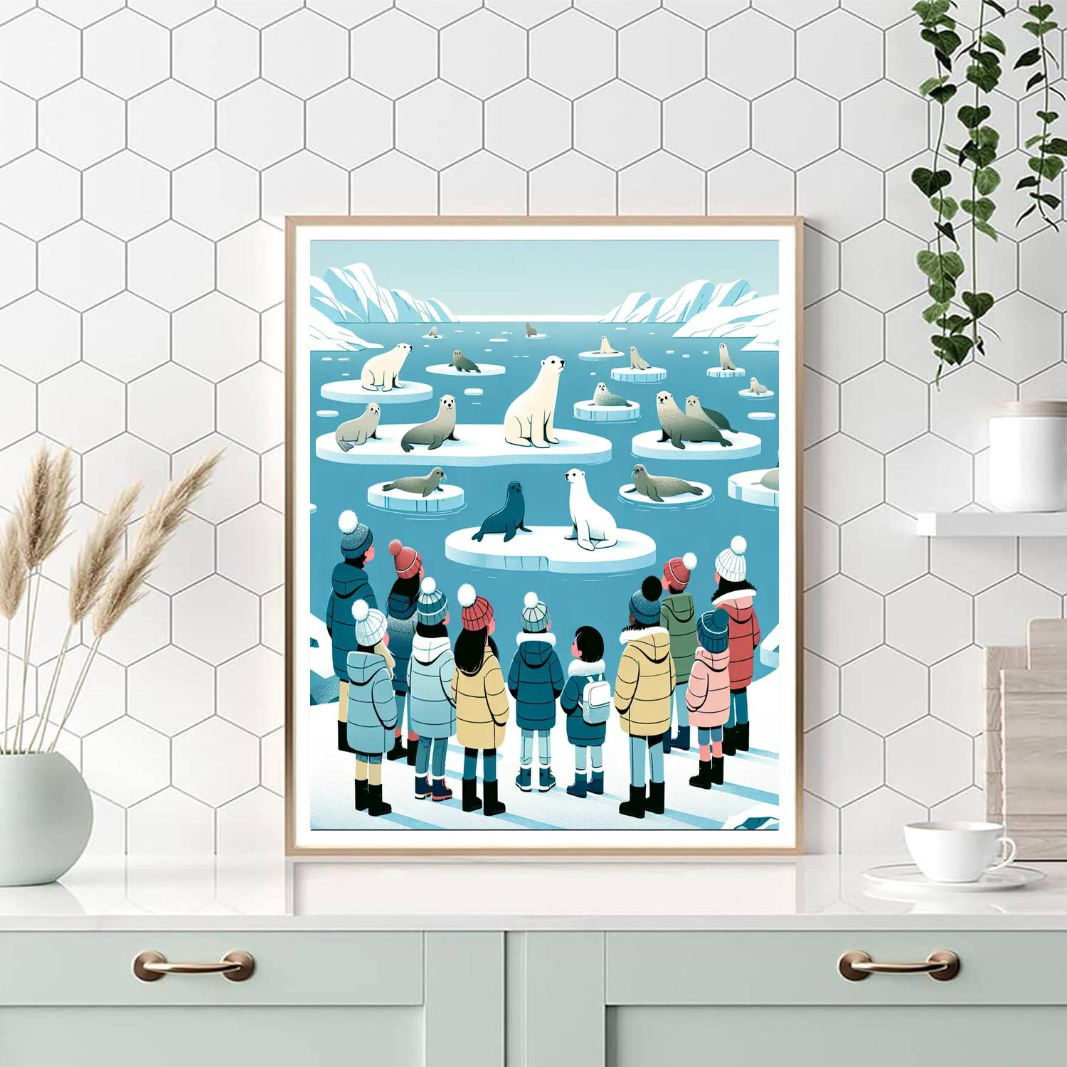 Artic Ice Cap Adventure Numbered Painting Kits
