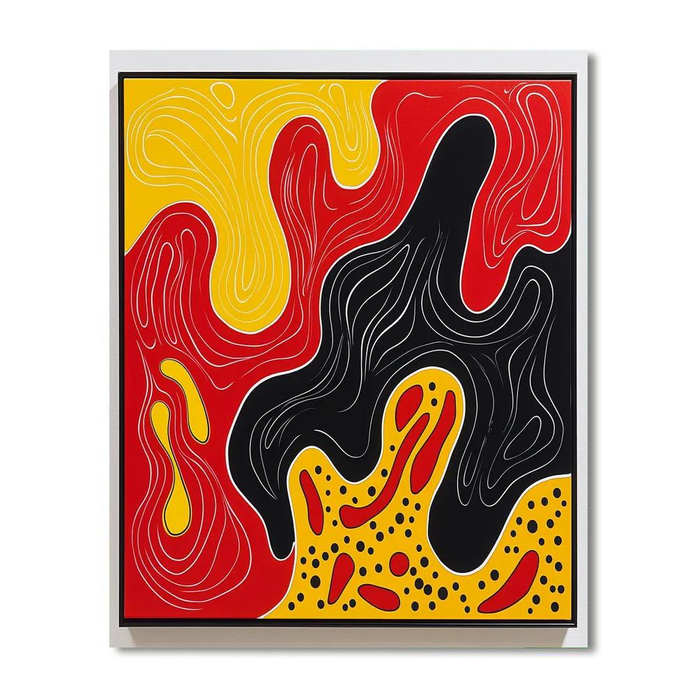 Yayoi Kusama Inspired The Flow Of Colors  DIY Paint By Numbers