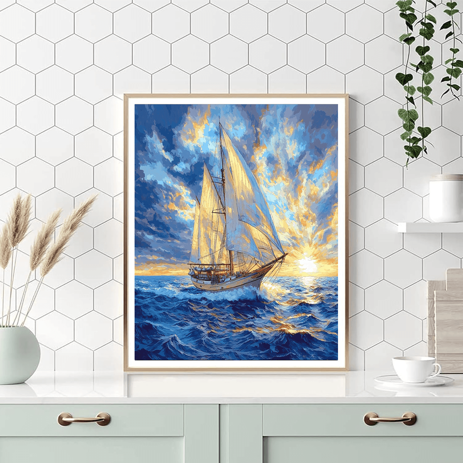J.M.W. Turner Inspired Timeless Voyage - DIY Painting By Numbers Kit