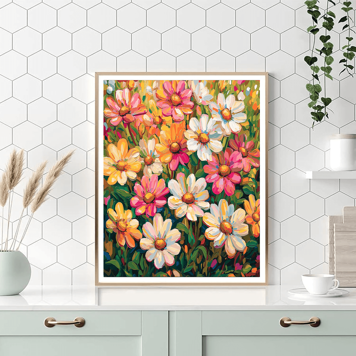 Van Gogh Inspired Joyful Blooms In Motion  Painting By Numbers Kit