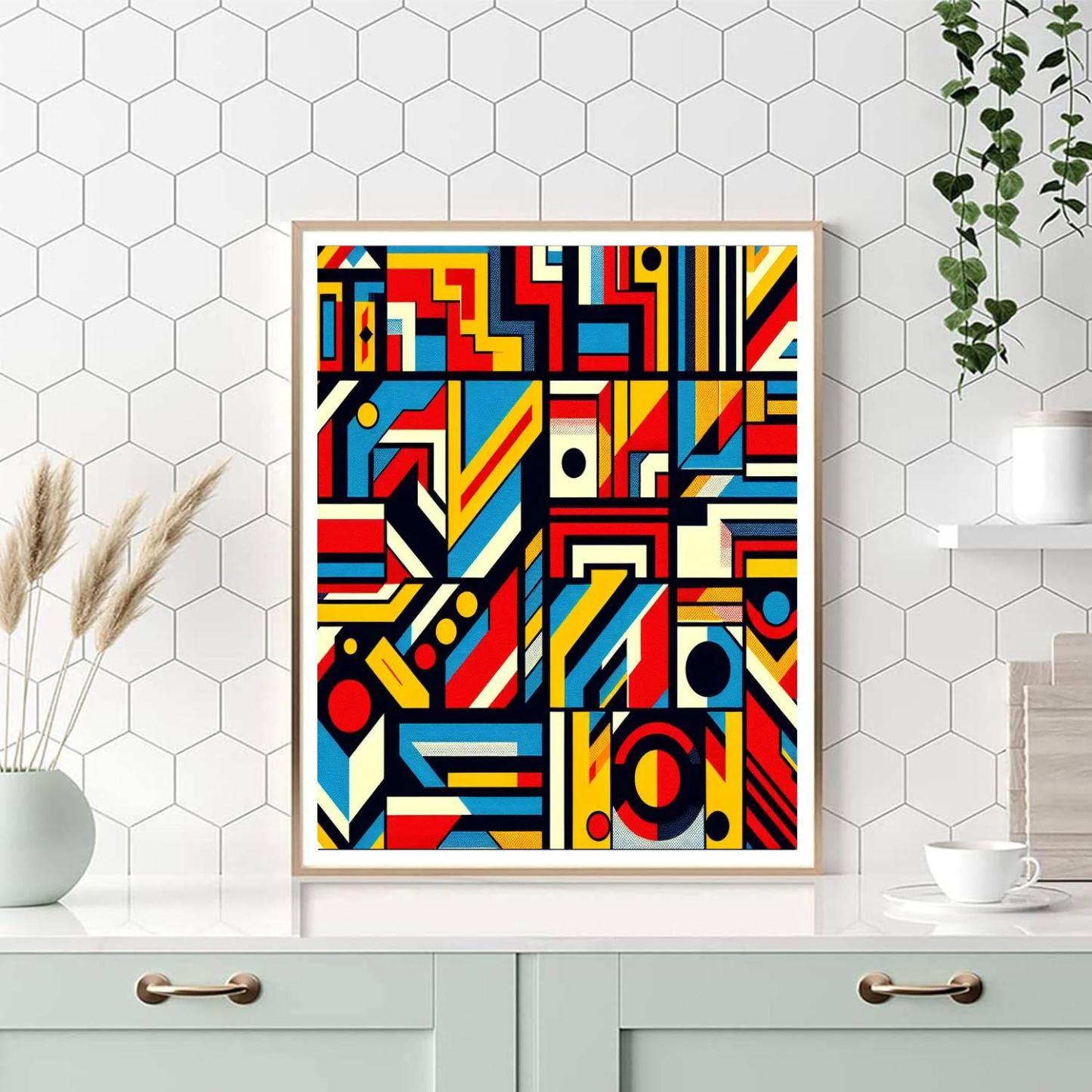Retro Pop Art Festival Numbered Painting Kits