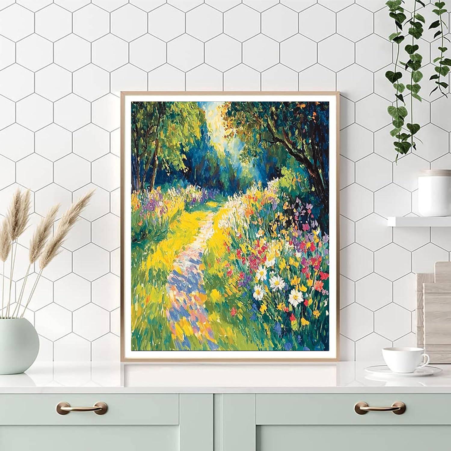 Berthe Morisot Inspired Sunlit Meadow Delight  Paint By Numbers