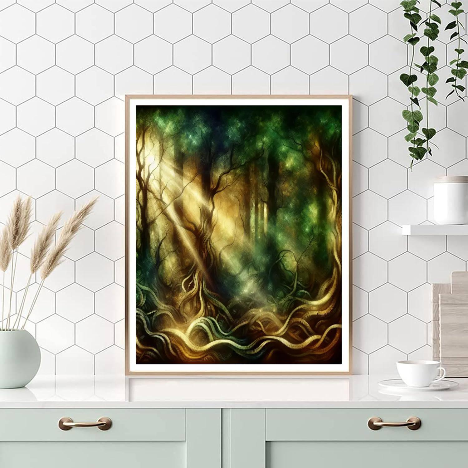 Tangled Forest Mystery Paint By Numbers