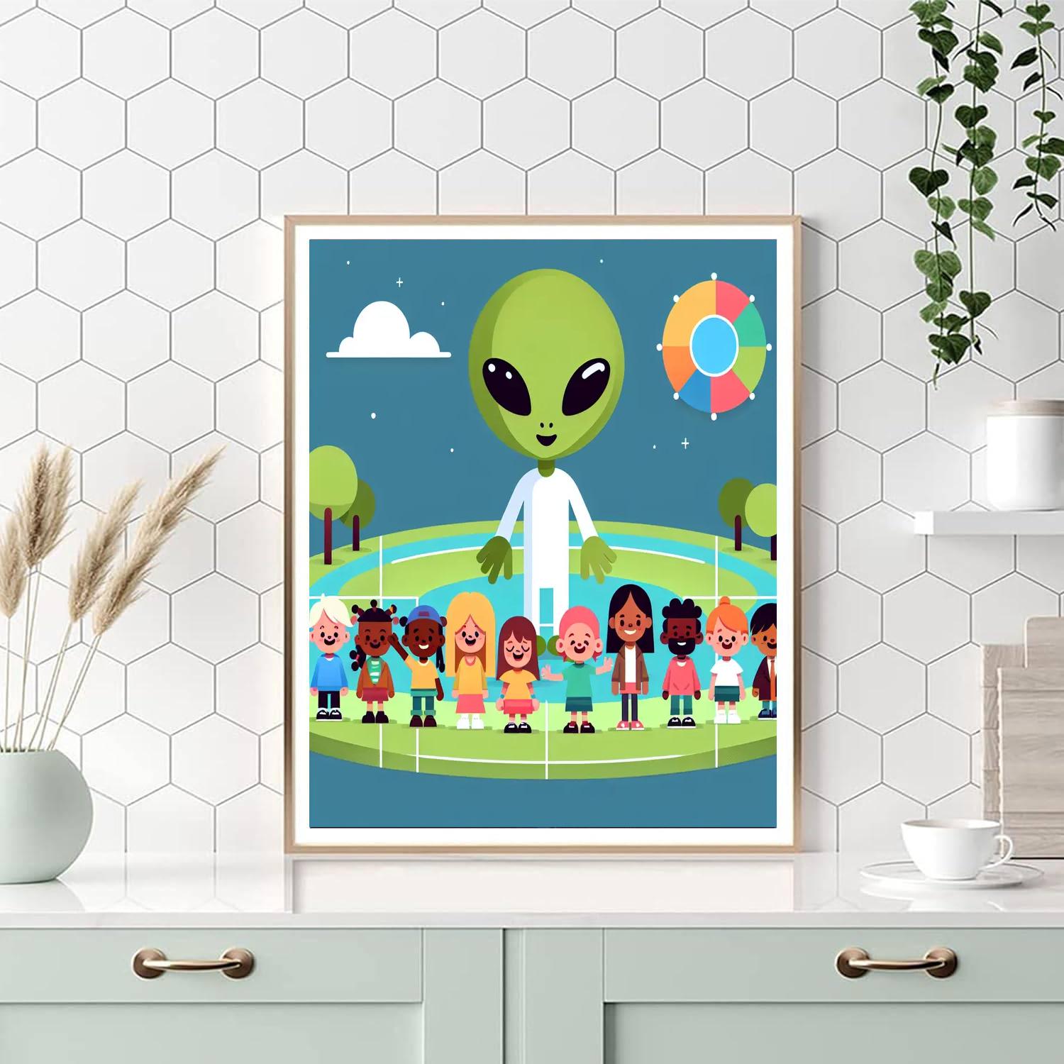 Alien Encounters Paint By Color