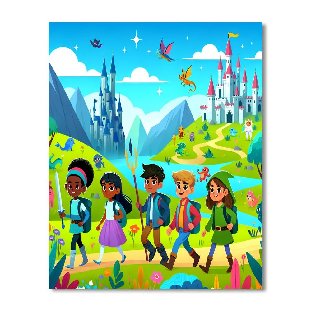 Epic Hero Quest Number Painting