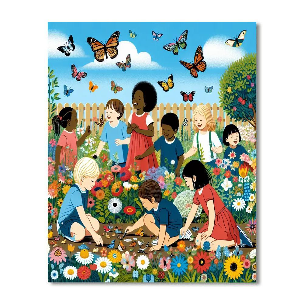 Garden Explorer's Quest DIY Paint By Numbers