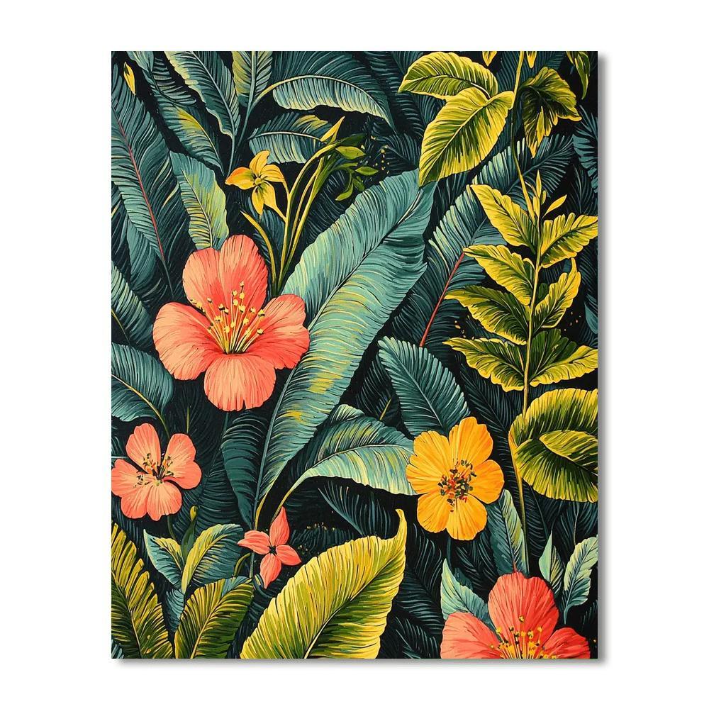 Alphonse Mucha Inspired Luminous Gardens  DIY Paint By Numbers