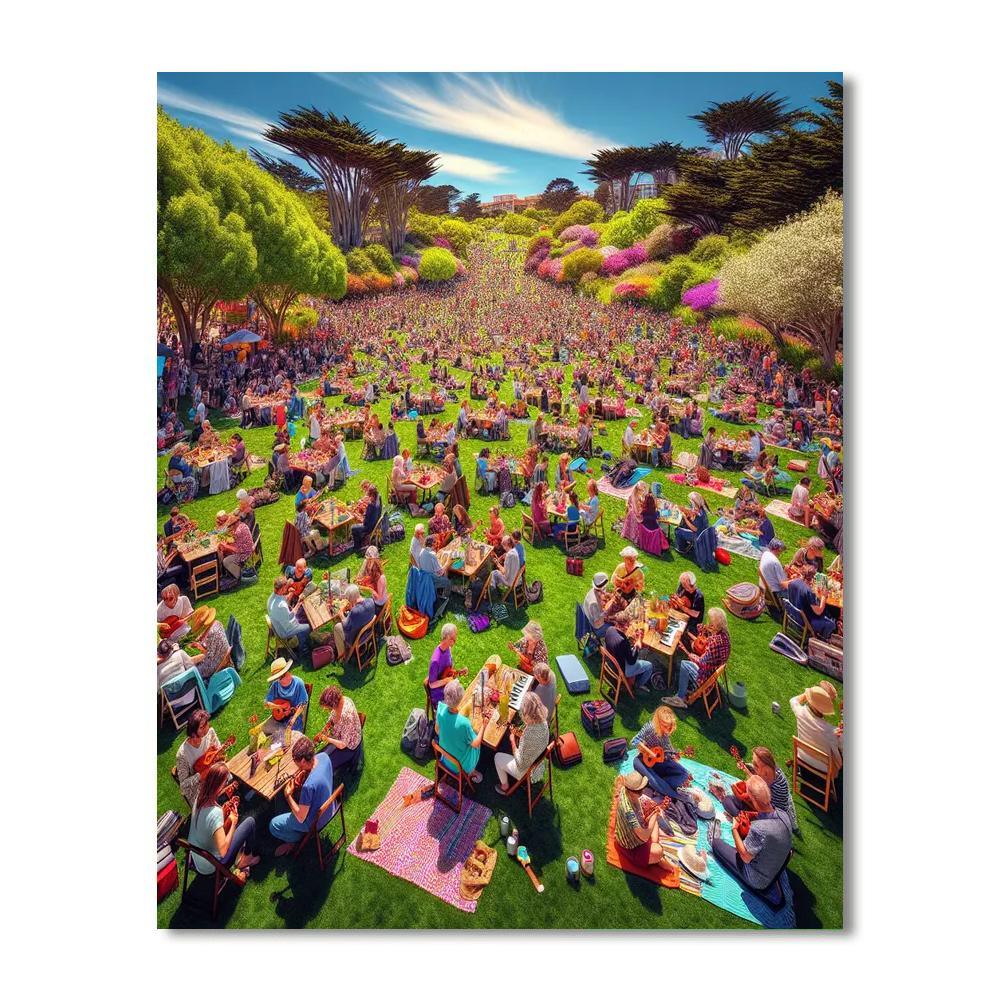 Wellington International Ukulele Orchestra Festival - New Zealand Paint By Numbers