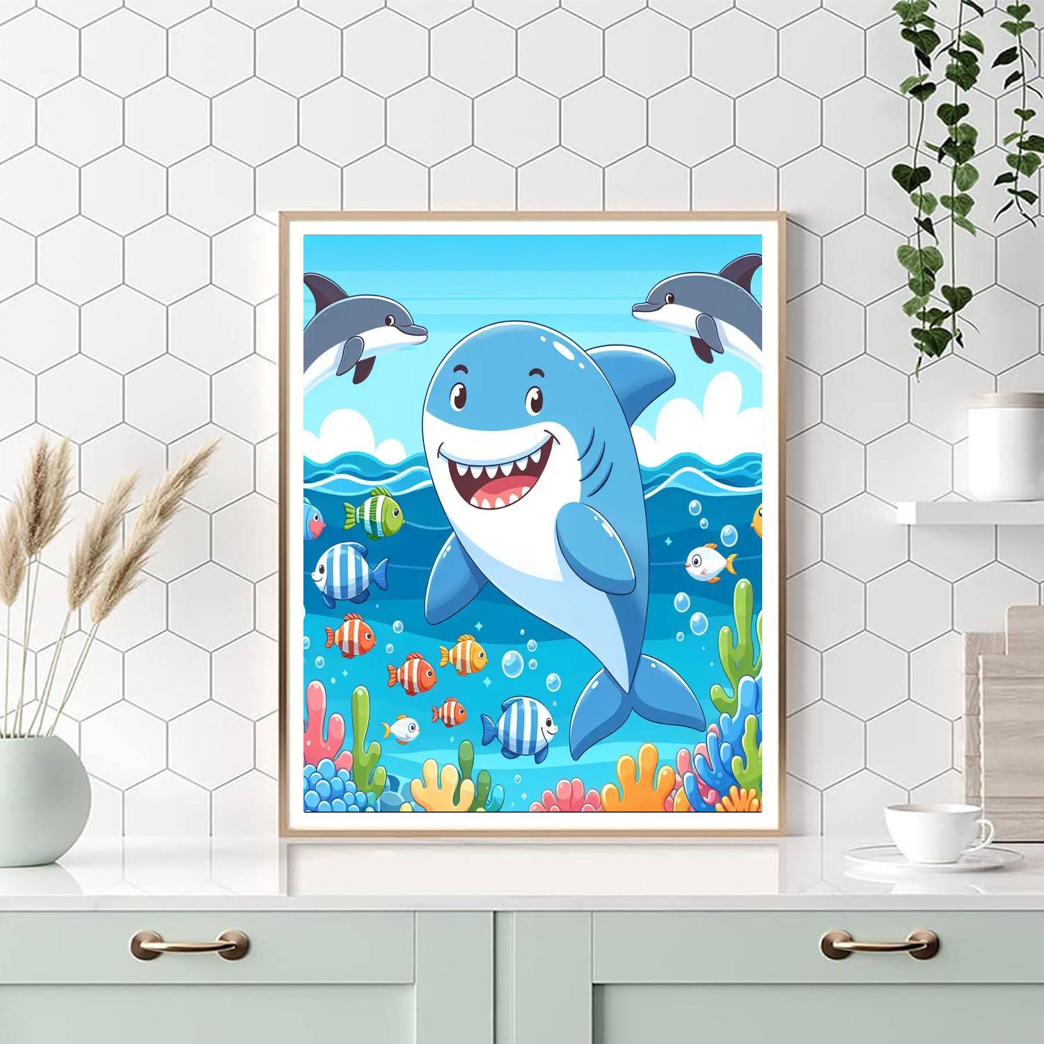 Funny Ocean Friends Painting Number Kit