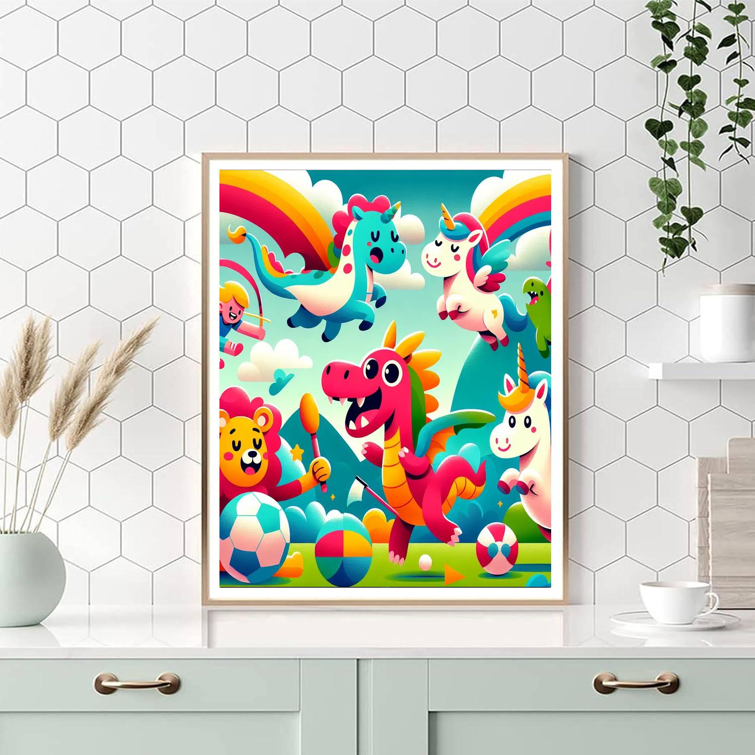 Fantasy Sports Festival Numbered Painting Kits
