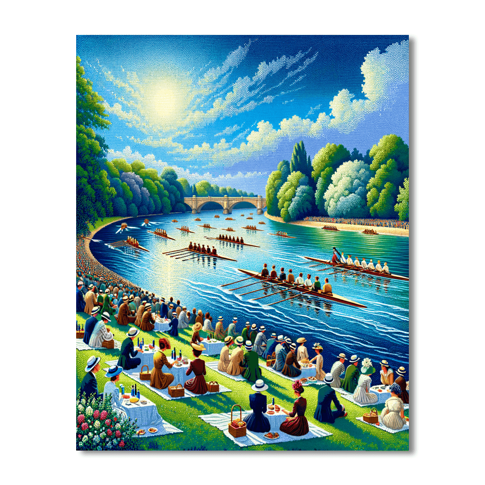 Henley Royal Regatta - Henley-on-thames, Uk Number Painting