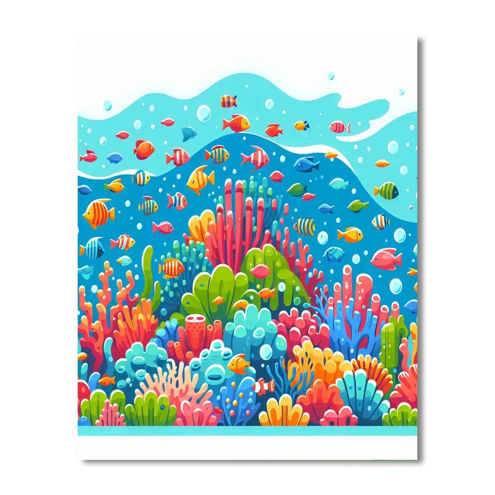 Ocean Reef Expedition Painting By Numbers Kit