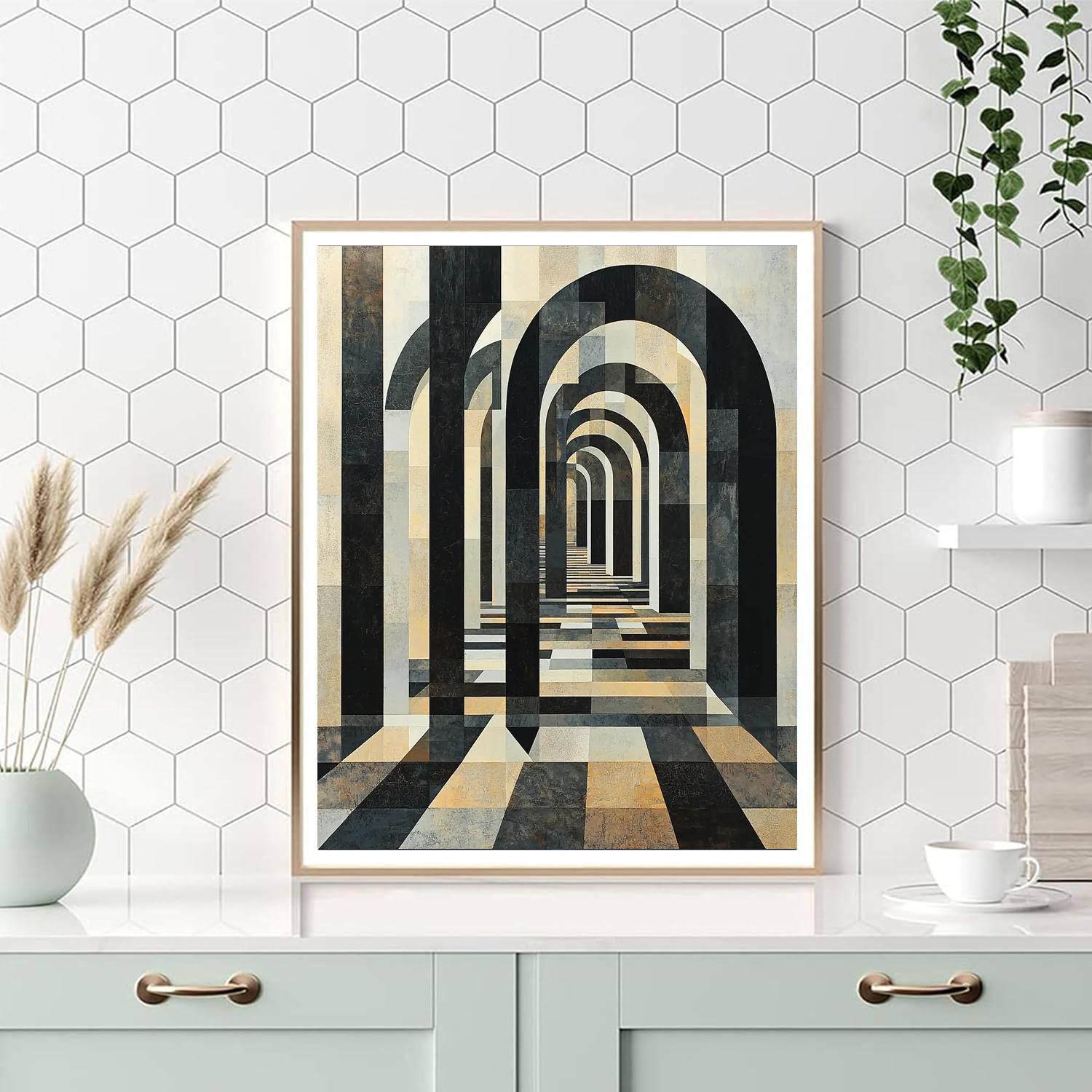 M.C. Escher Inspired The Geometric Veil  Paint By Numbers