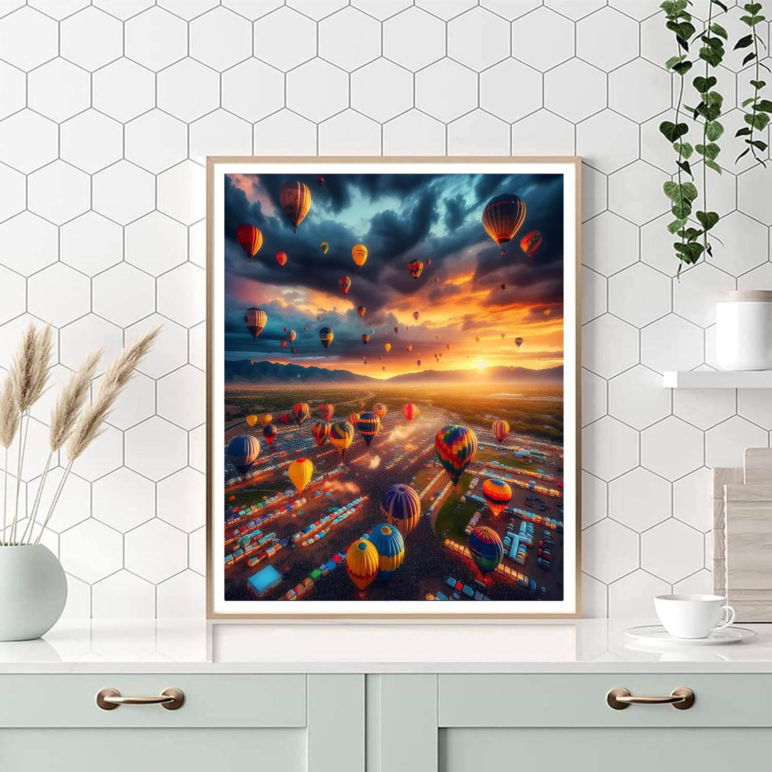 The Balloon Fiesta - Usa Painting By Numbers Kit