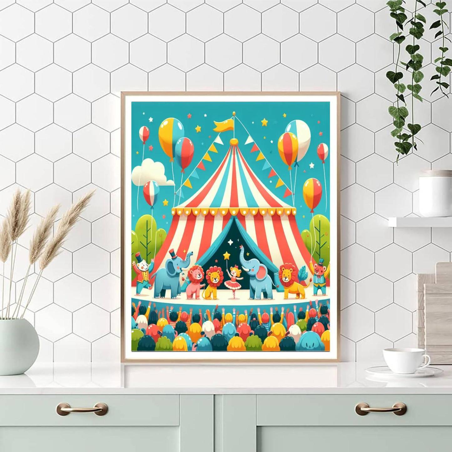 Magic Circus Adventure Numbered Painting Kits