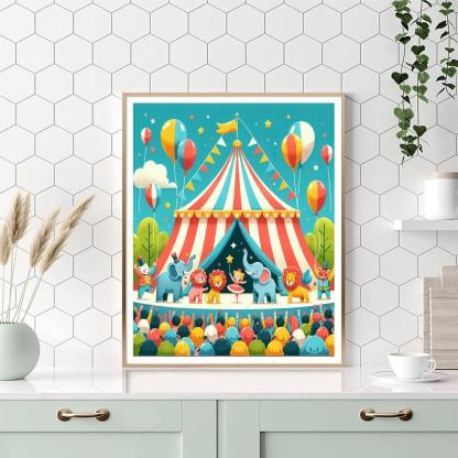 Magic Circus Adventure Numbered Painting Kits