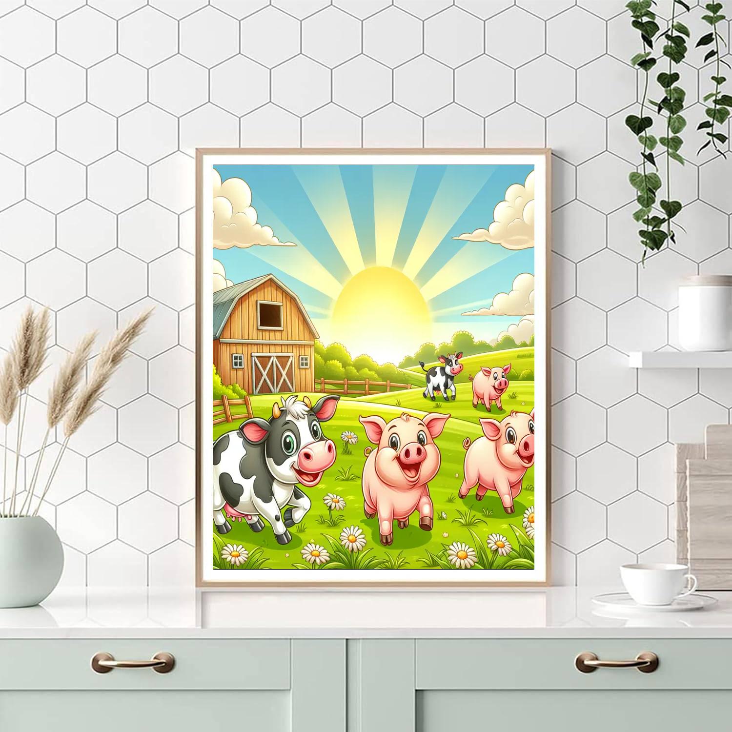 Amazing Adventure On The Farm Paint By Numbers