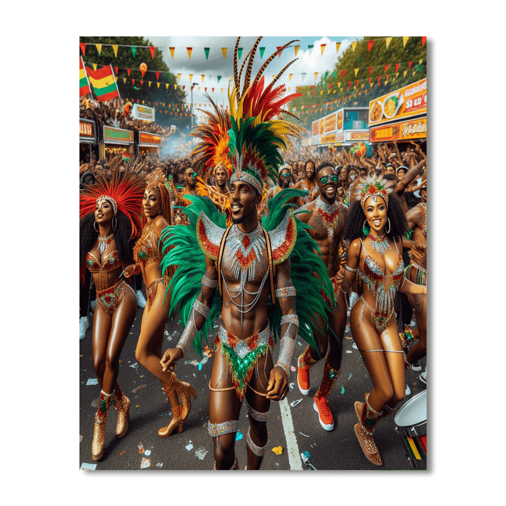 Notting Hill Carnival - England Painting By Numbers Kit