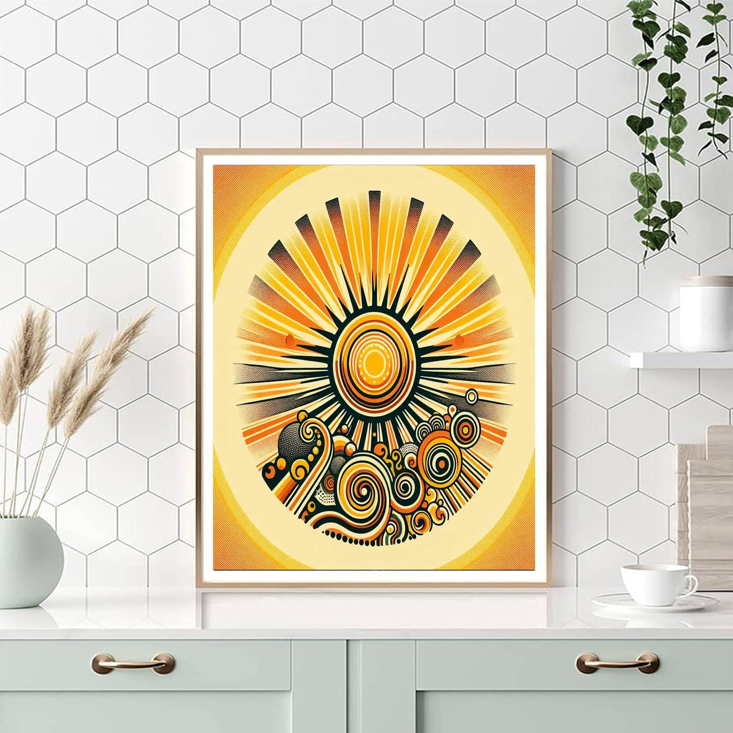 Retro 70s Sunshine Paint By Numbers