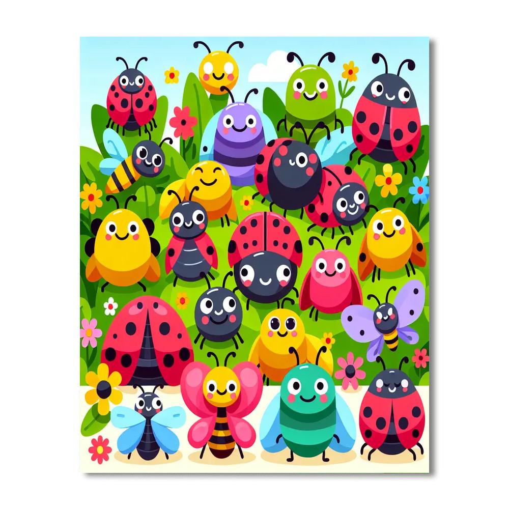 Creepy Crawlers Painting Number Kit