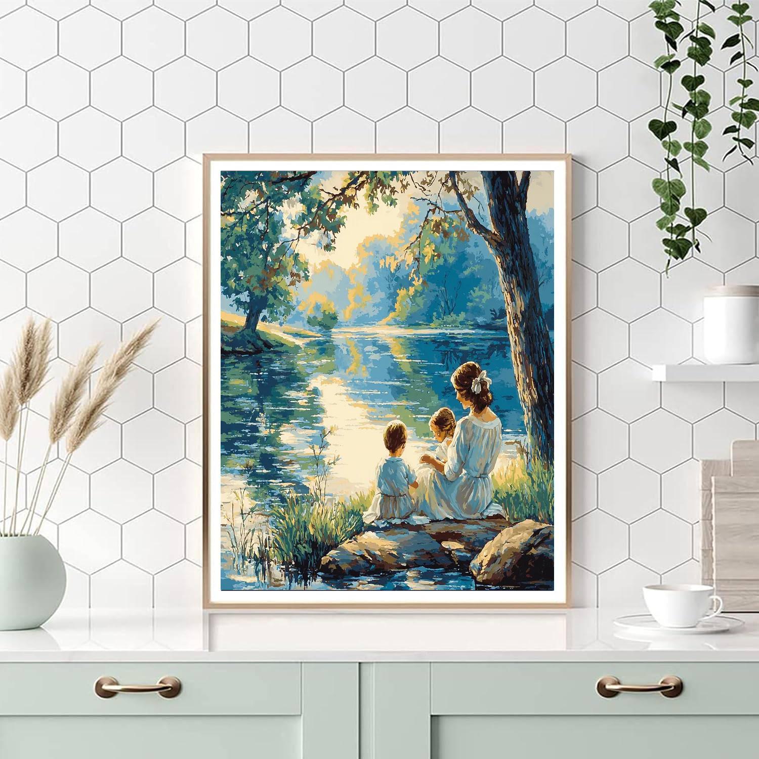 River Of Reflection Number Painting