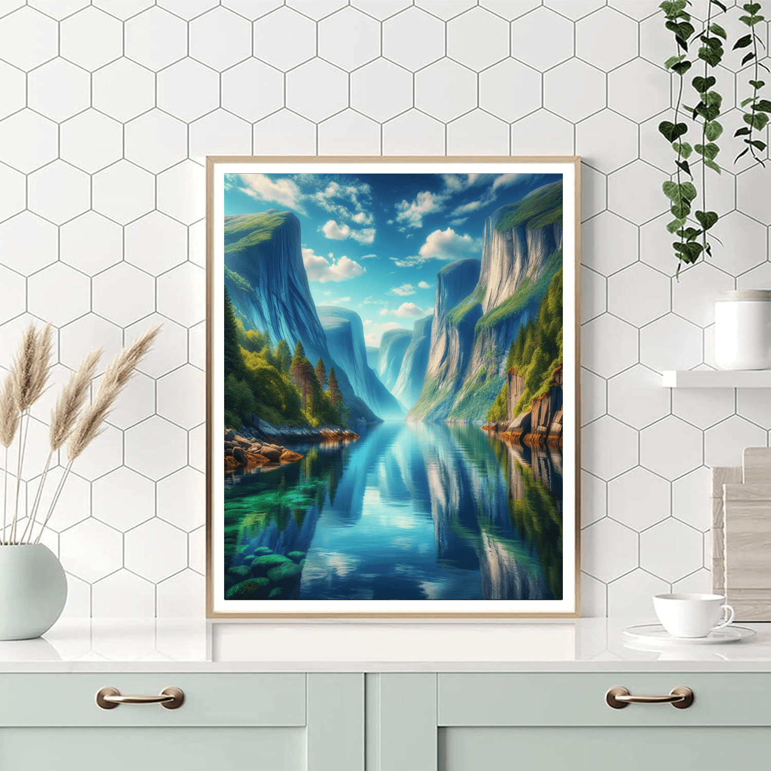 Majestic Fjord Escape Paint By Color