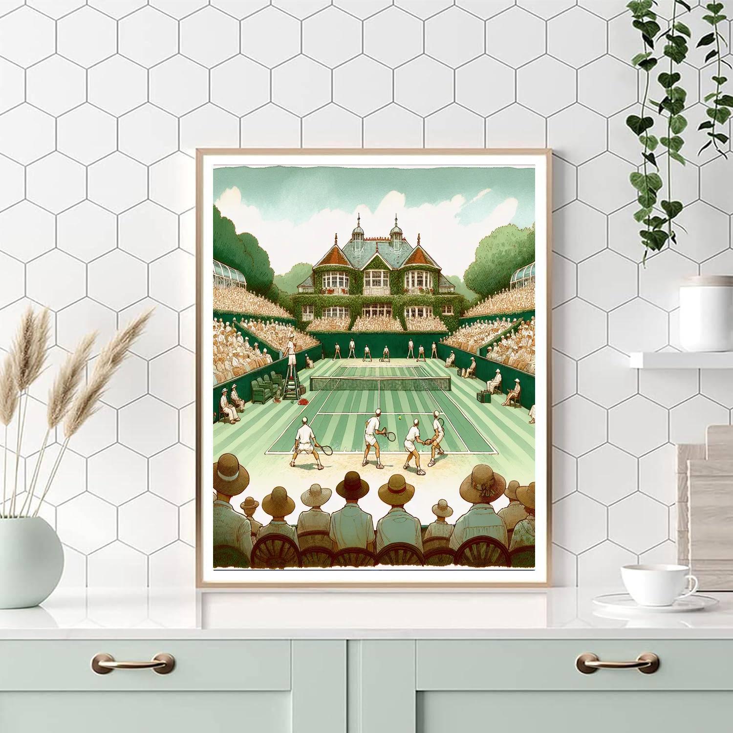 Wimbledon Lawn Tennis Championships - England Numbered Painting Kits