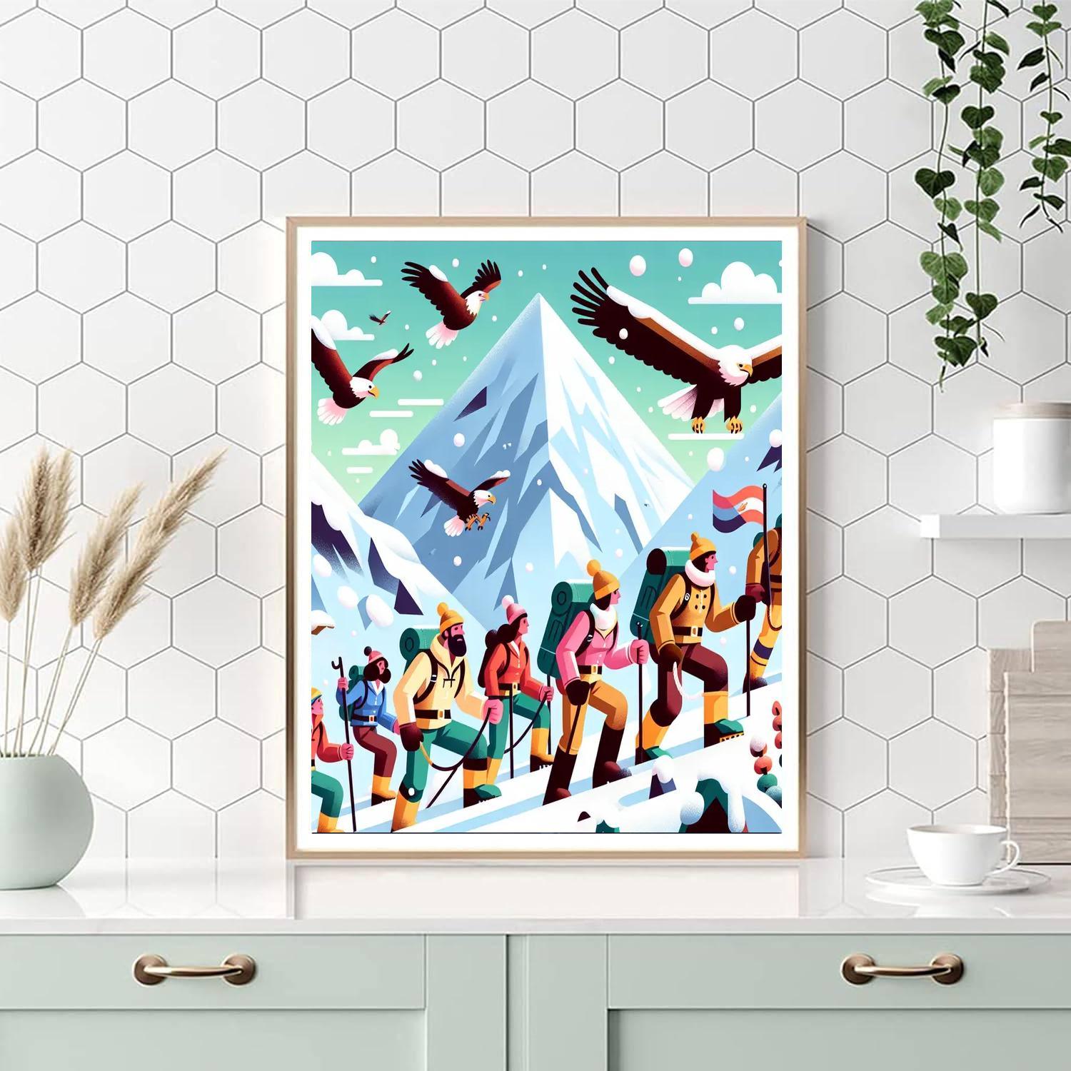 Mountain Expedition Painting Number Kit