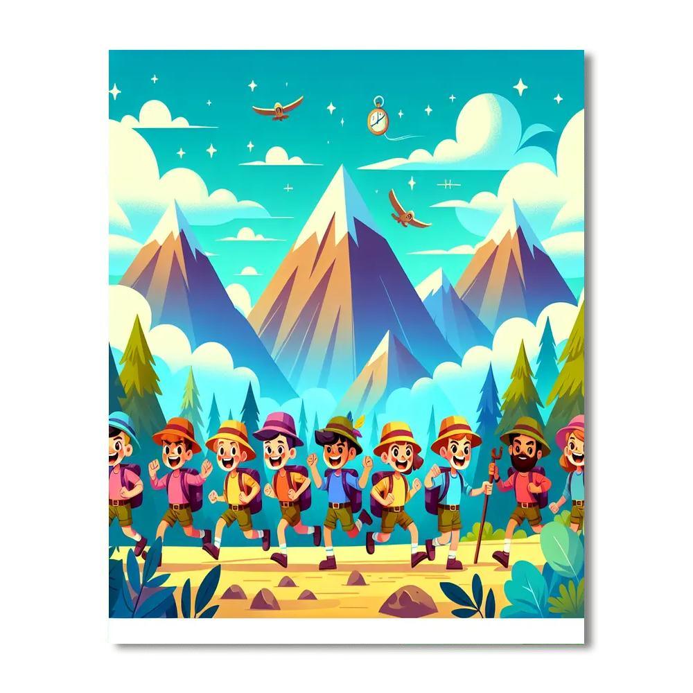 Mountain Mysteries Number Painting