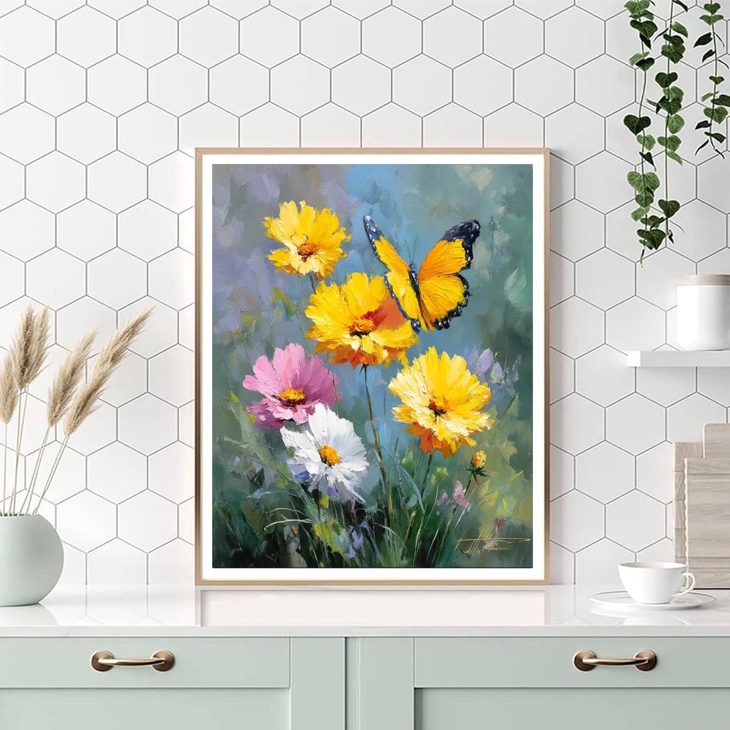 Harmony In The Butterfly Garden Painting Number Kit