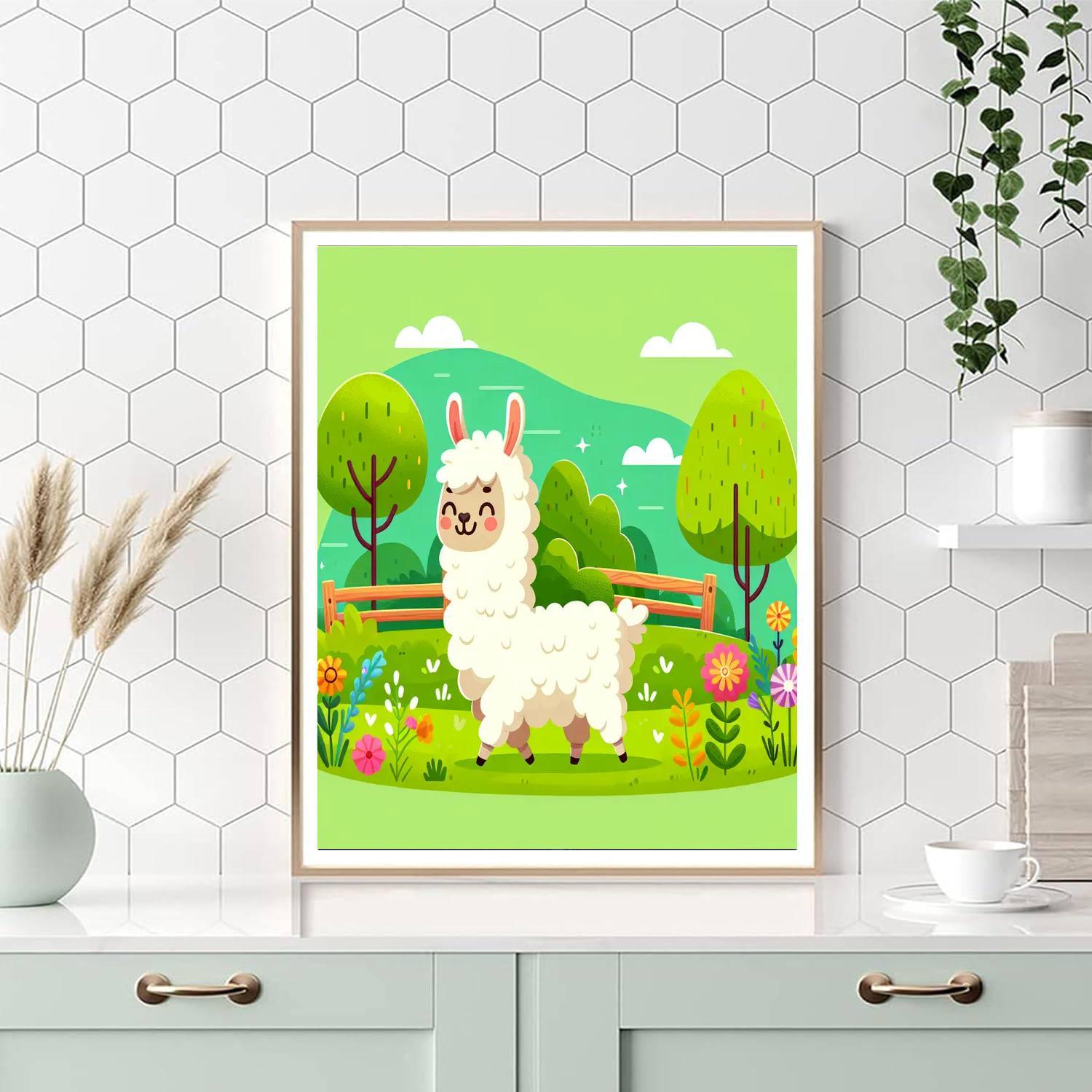 Happy Llama's Day Out Paint By Number