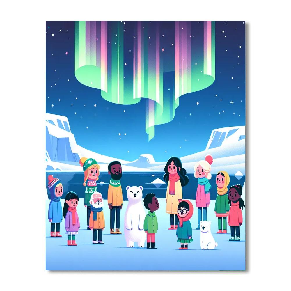 Aurora Arctic Auroras Numbered Painting Kits