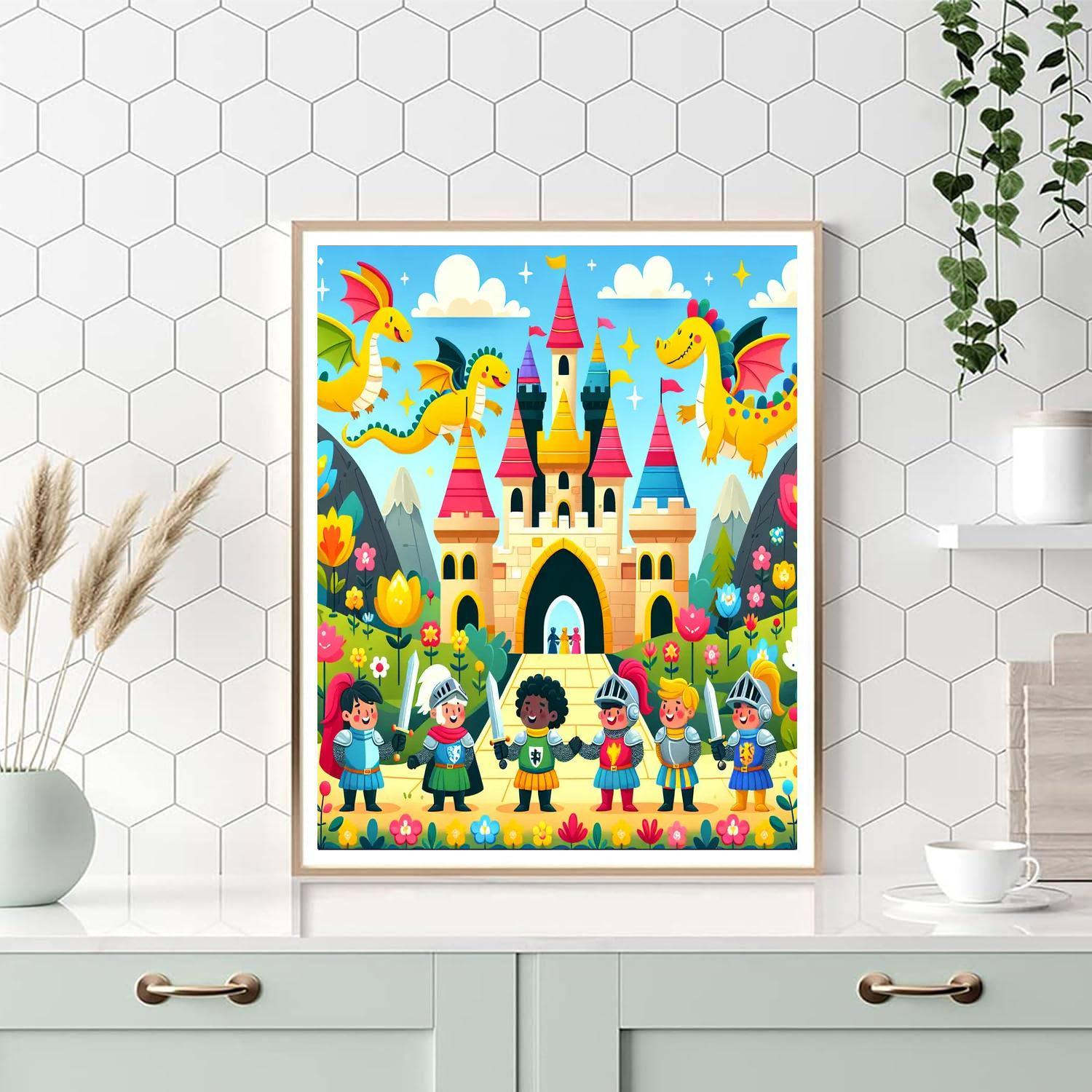 Fun Fairytale Adventure Number Painting