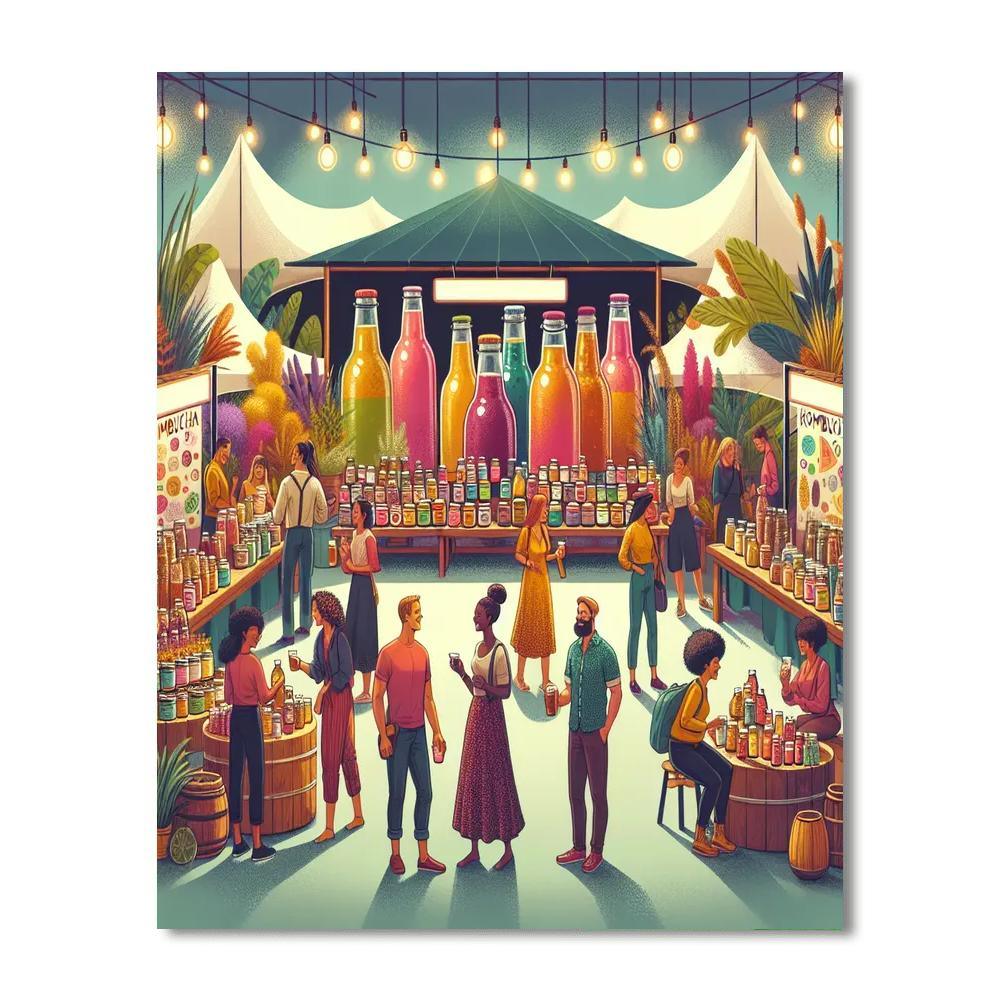 Kombucha Festival - Usa Paint By Numbers Kits