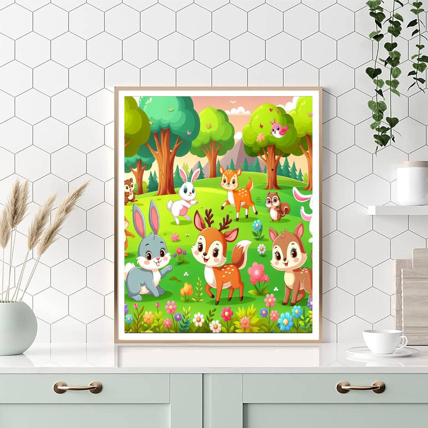 Curious Critters In Nature DIY Paint By Numbers