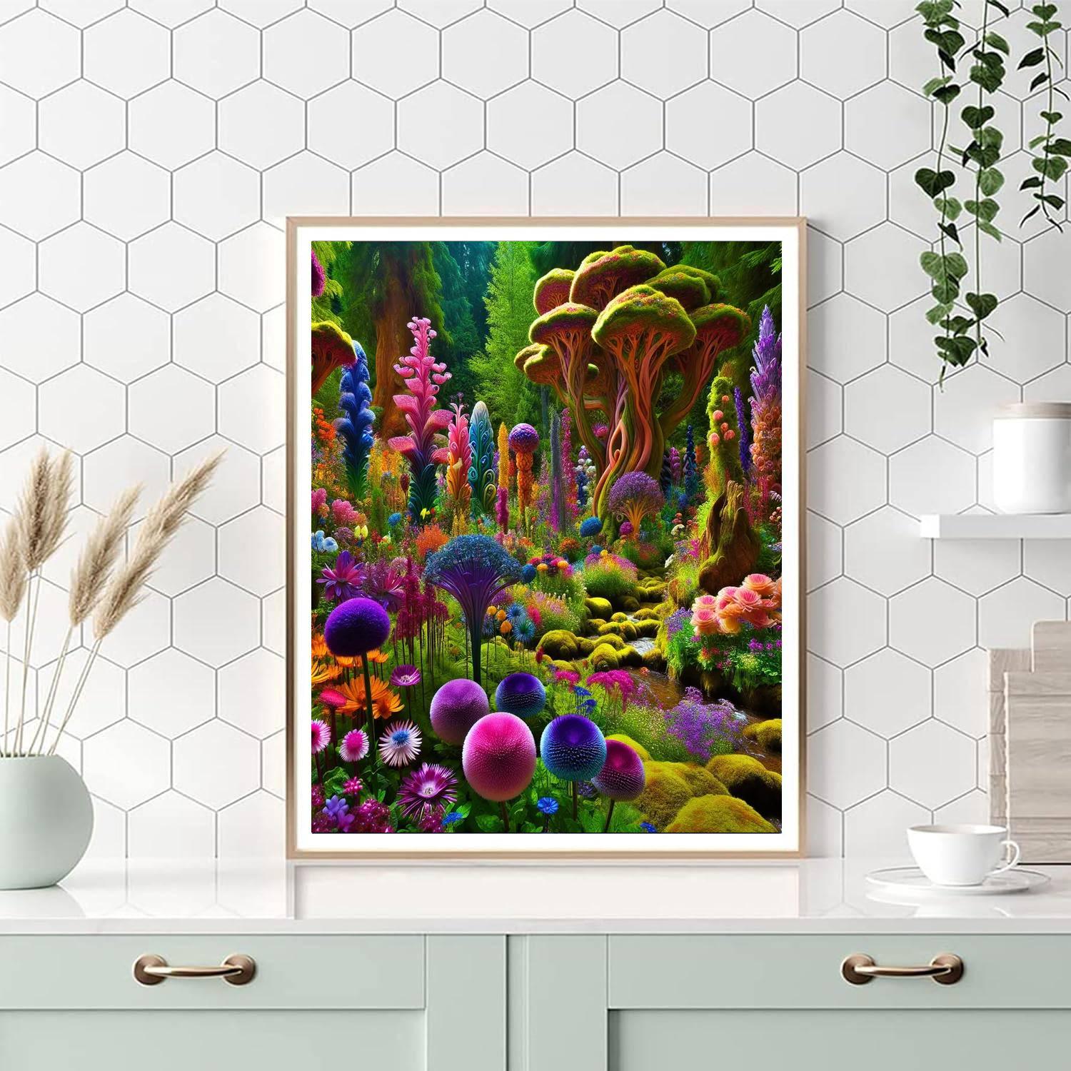 Wildflower Fantasy Garden Numbered Painting Kits