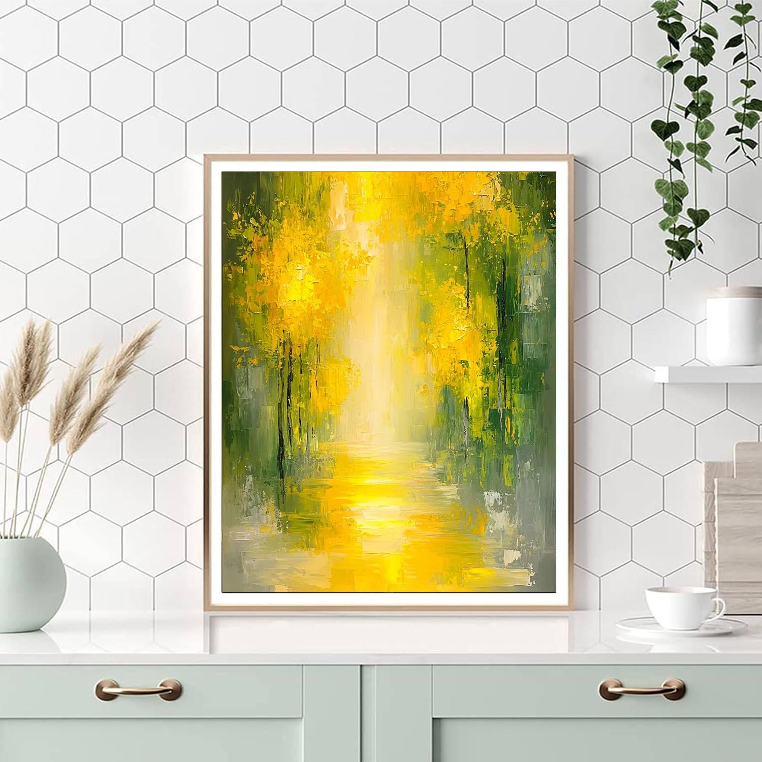 Paul Cézanne Inspired Illuminated Pathways  Painting By Numbers Kit