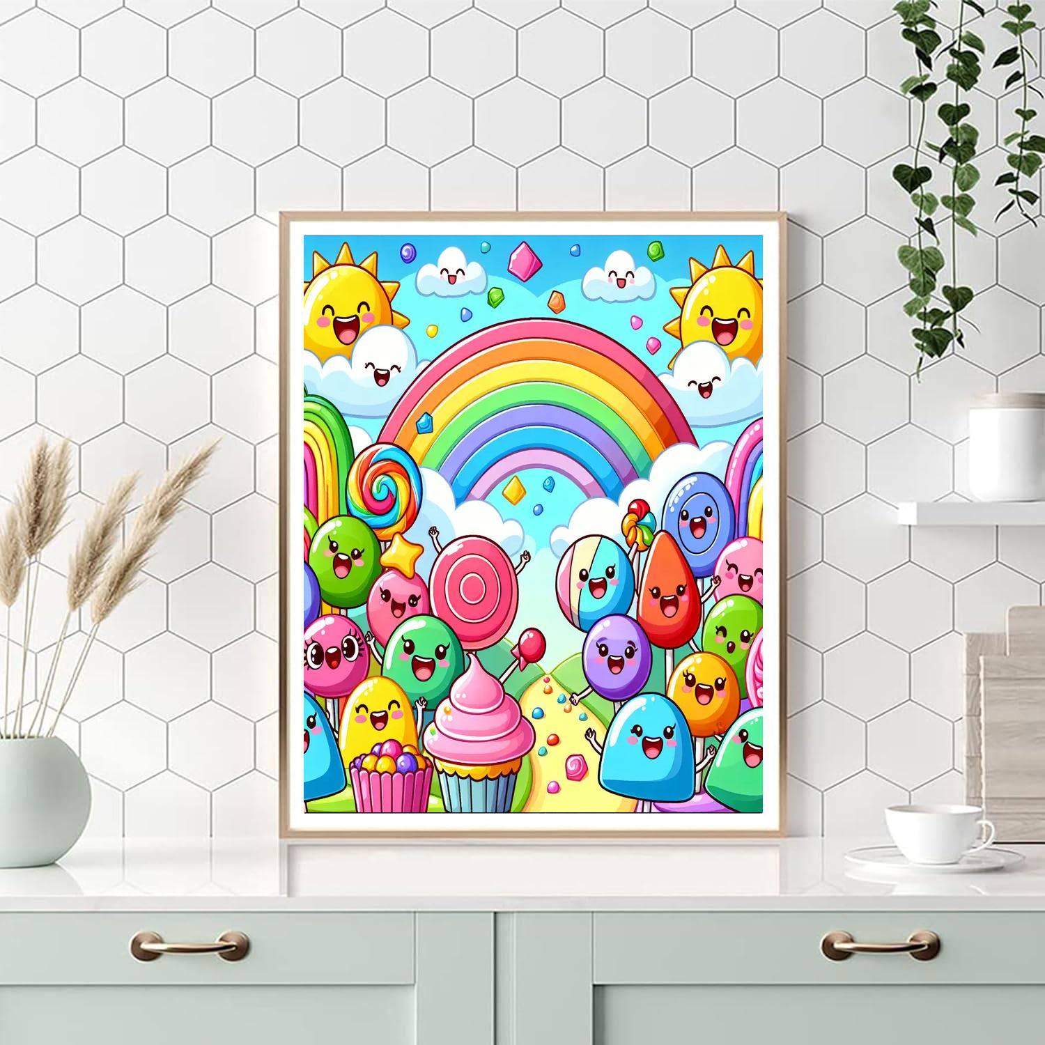 Bubbly Candy World Paint By Number