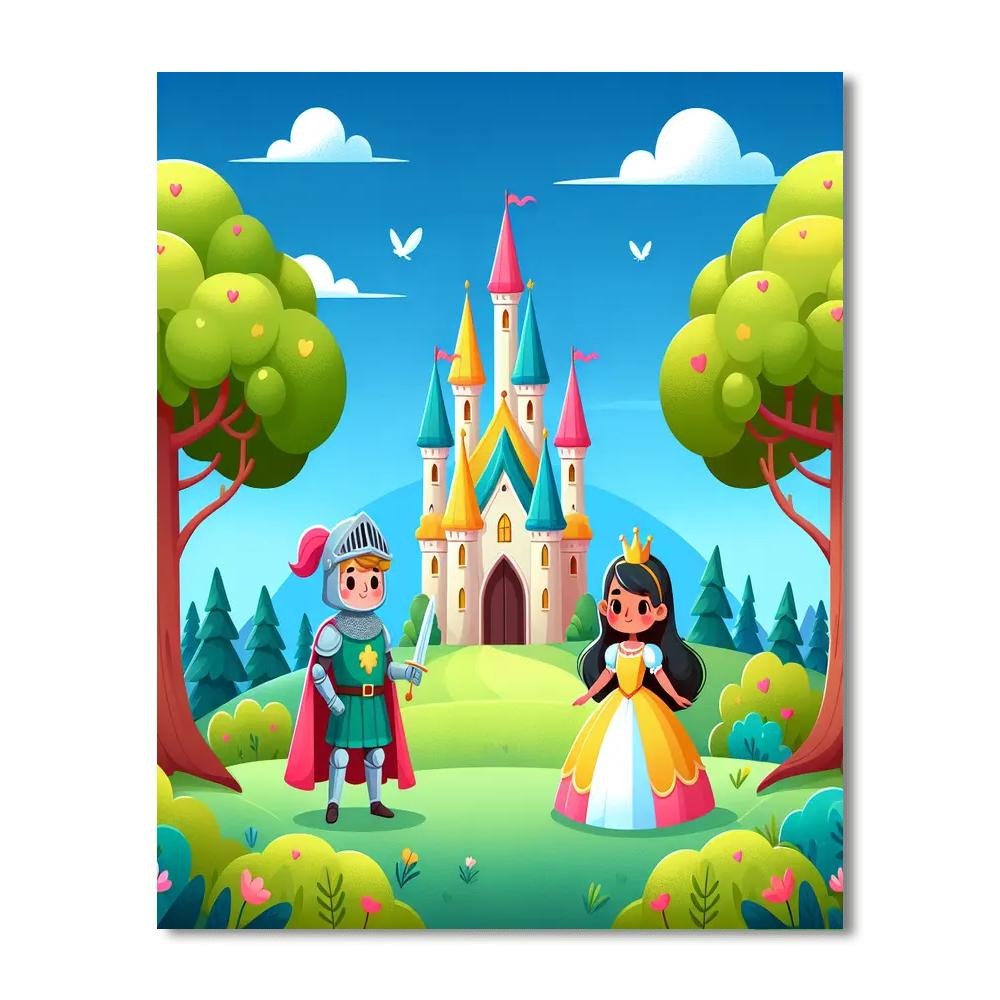 Charming Fairy Tale Journey Paint By Numbers Art