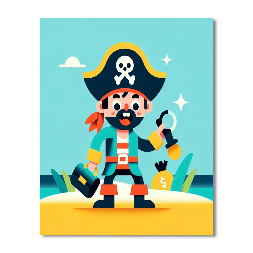 Seaside Pirate Expedition Painting Number Kit