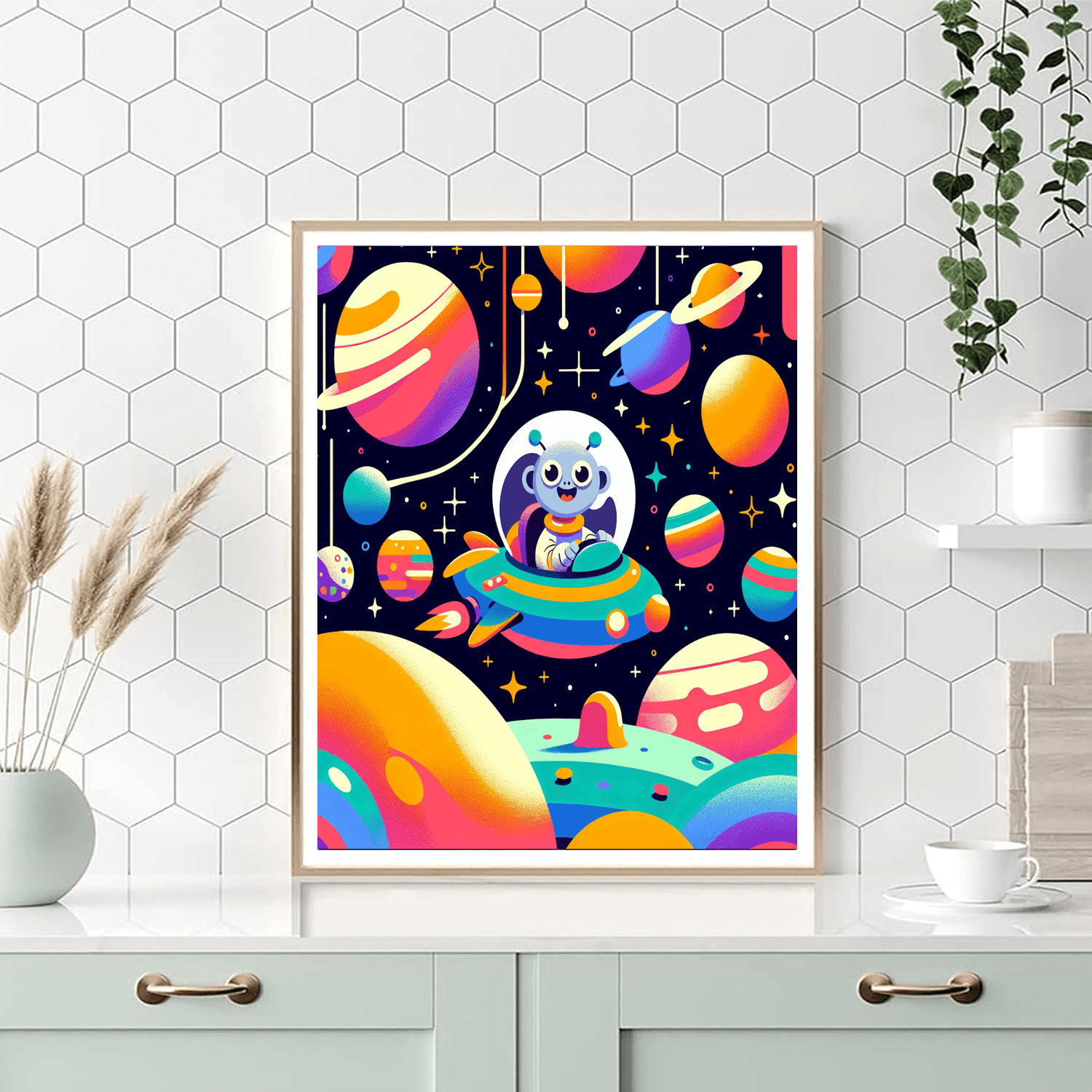 Magic Space Adventure Paint By Numbers