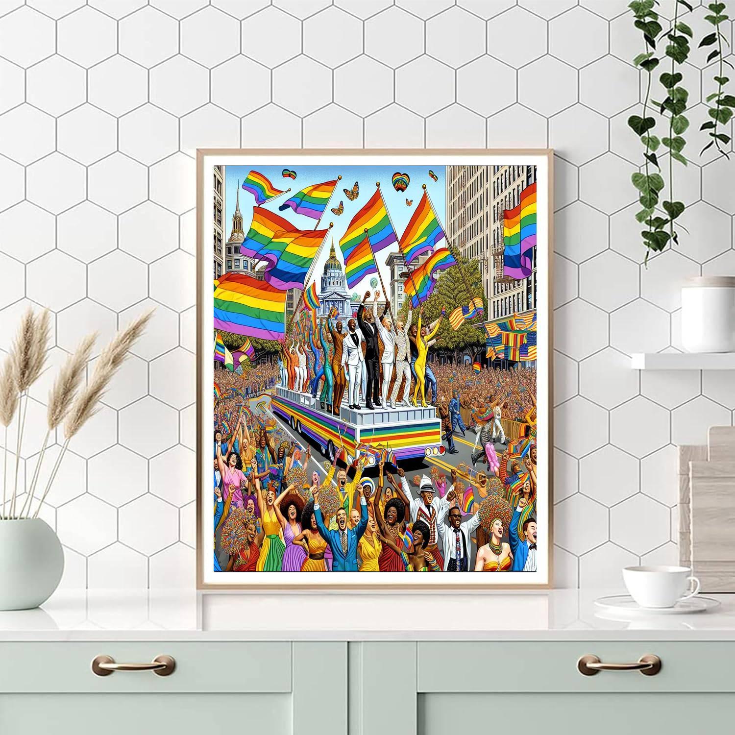 San Francisco Pride Parade - Usa DIY Paint By Numbers