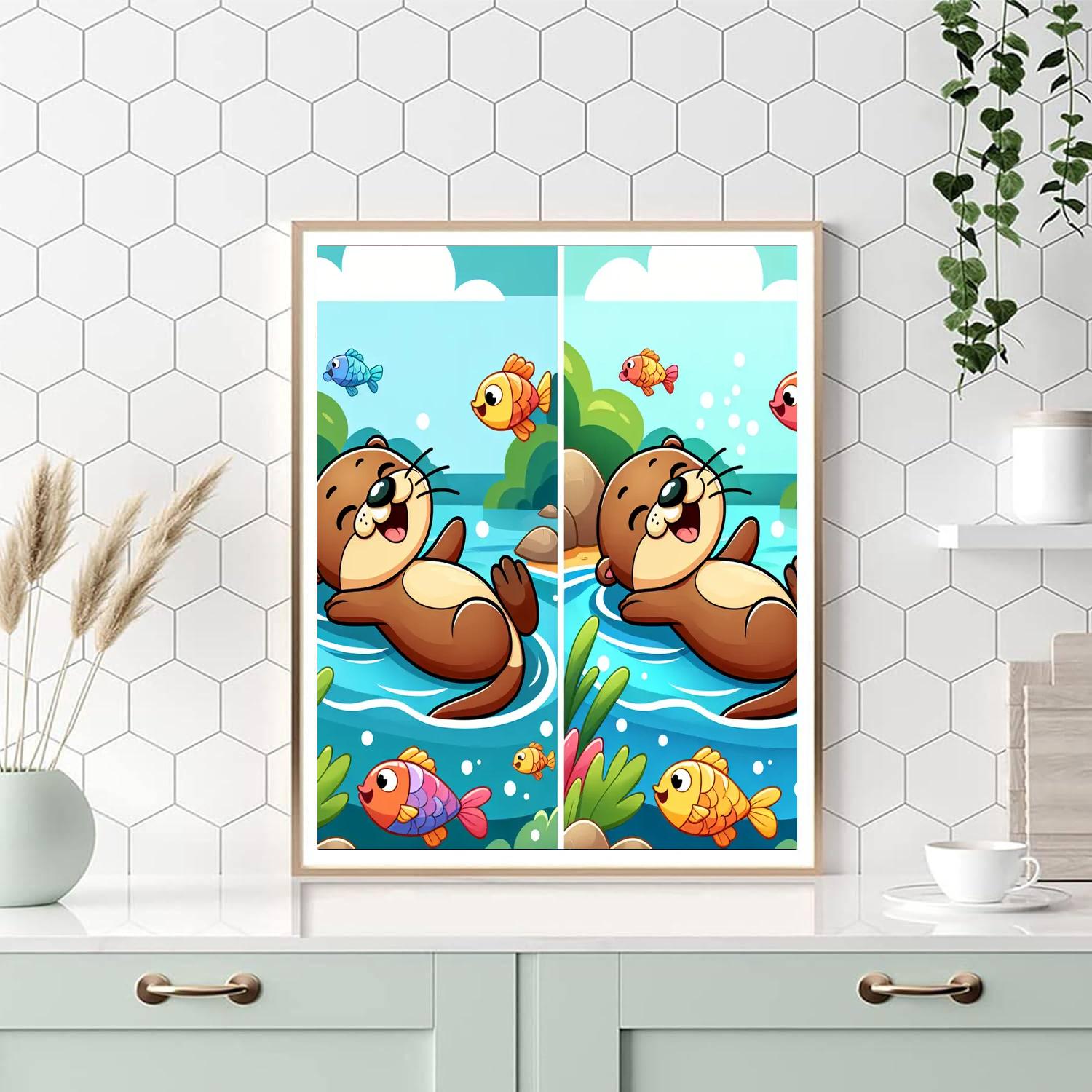 Adventurous Otter Numbered Painting Kits